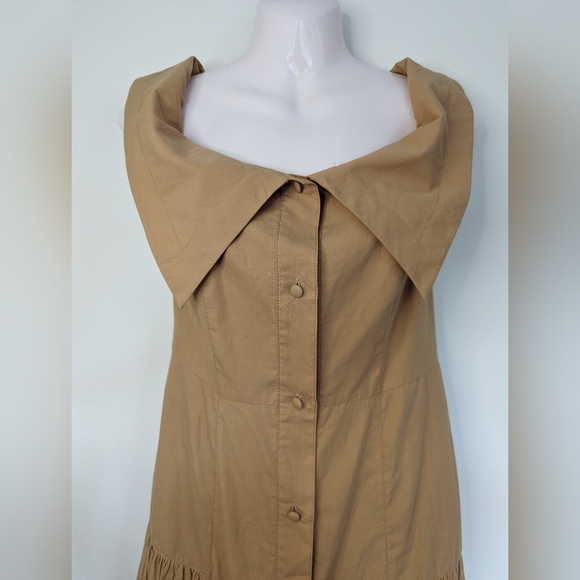 Karen Millen Organic Cotton Off The Shoulder Dress 2 - Picture 6 of 14